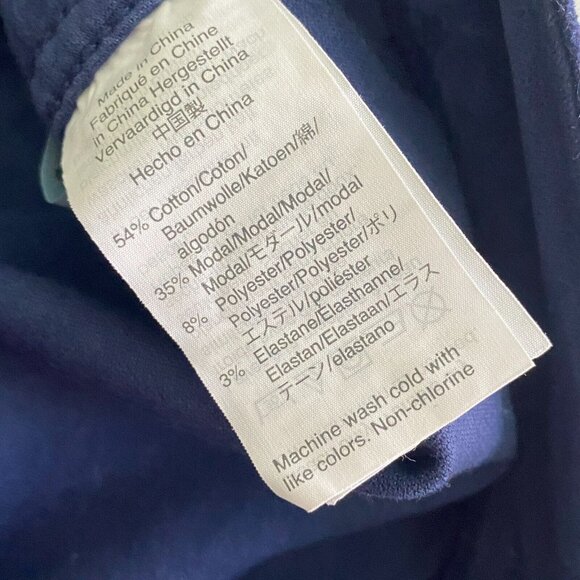 Madewell Emmett Wide Leg Crop Pants in Velveteen Blue Size 28P - Picture 7 of 10